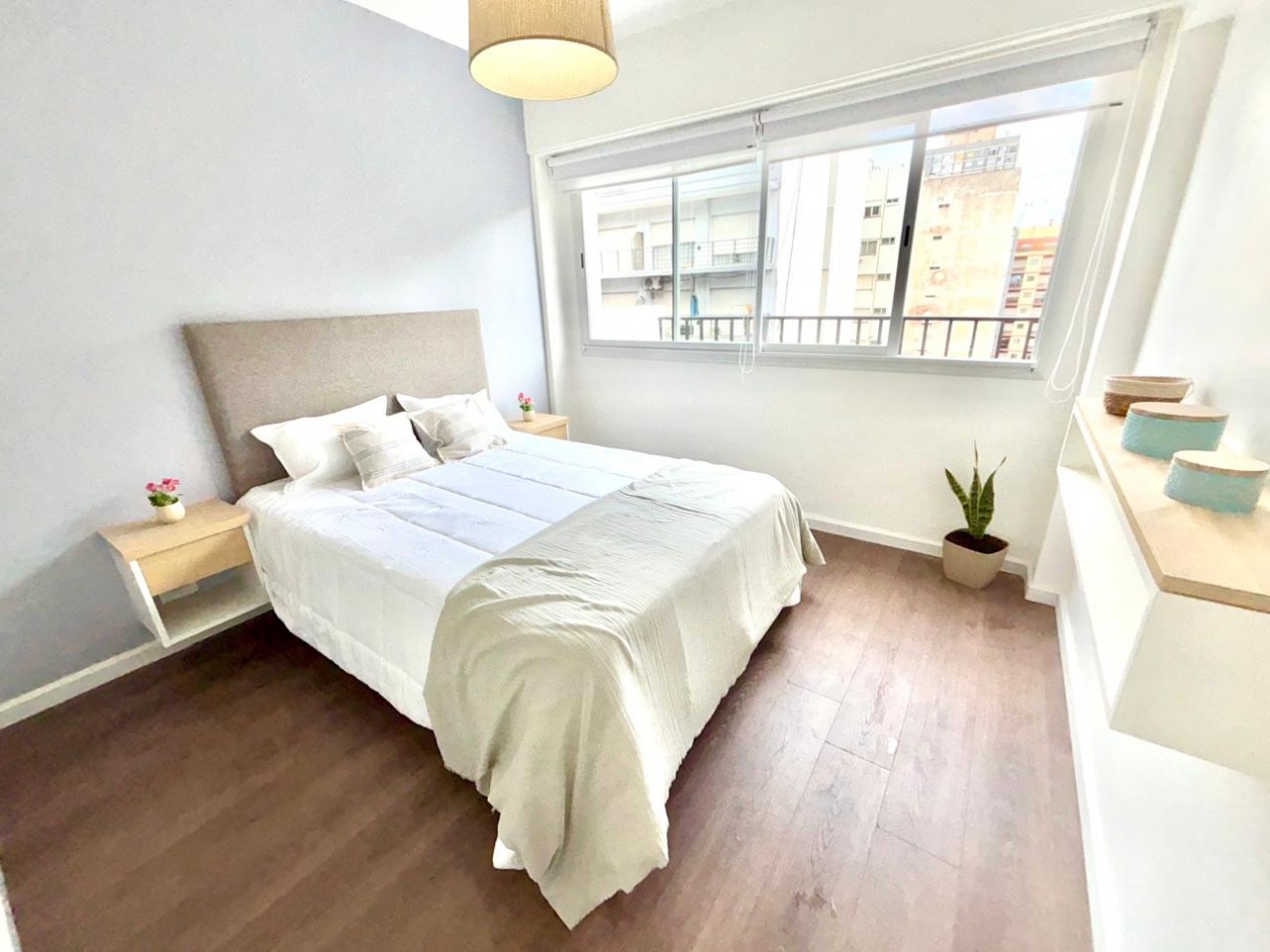 Departamento de 2 ambientes al frente con balcon terraza.
