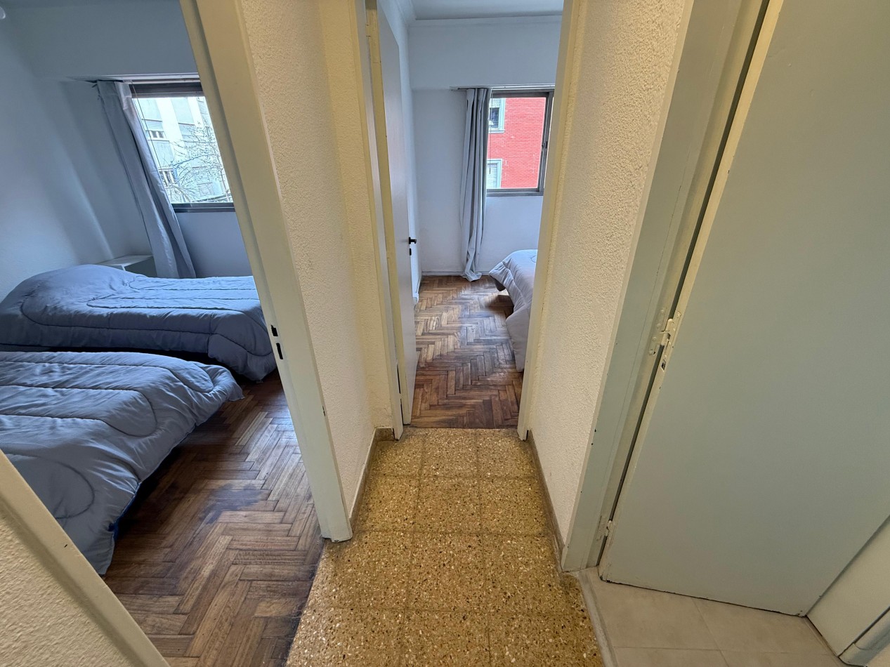 Departamento 3 ambientes a la calle con balcon saliente todo externo