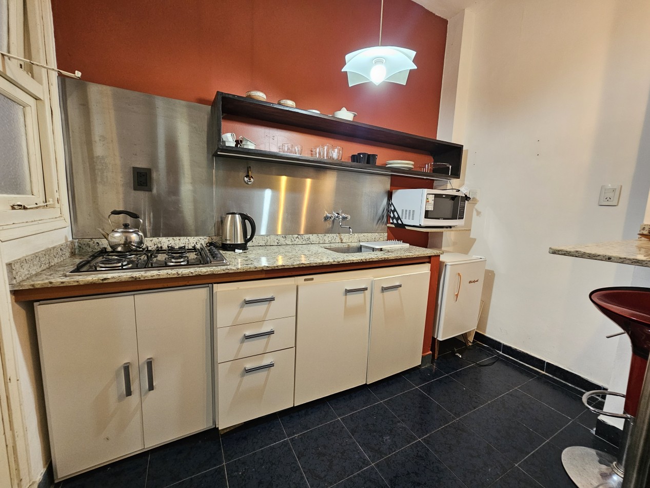 DEPARTAMENTO 2 AMBIENTES CON PATIO FRENTE AL MAR