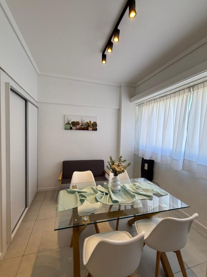 Departamento 1 ambiente con ventanal a la calle