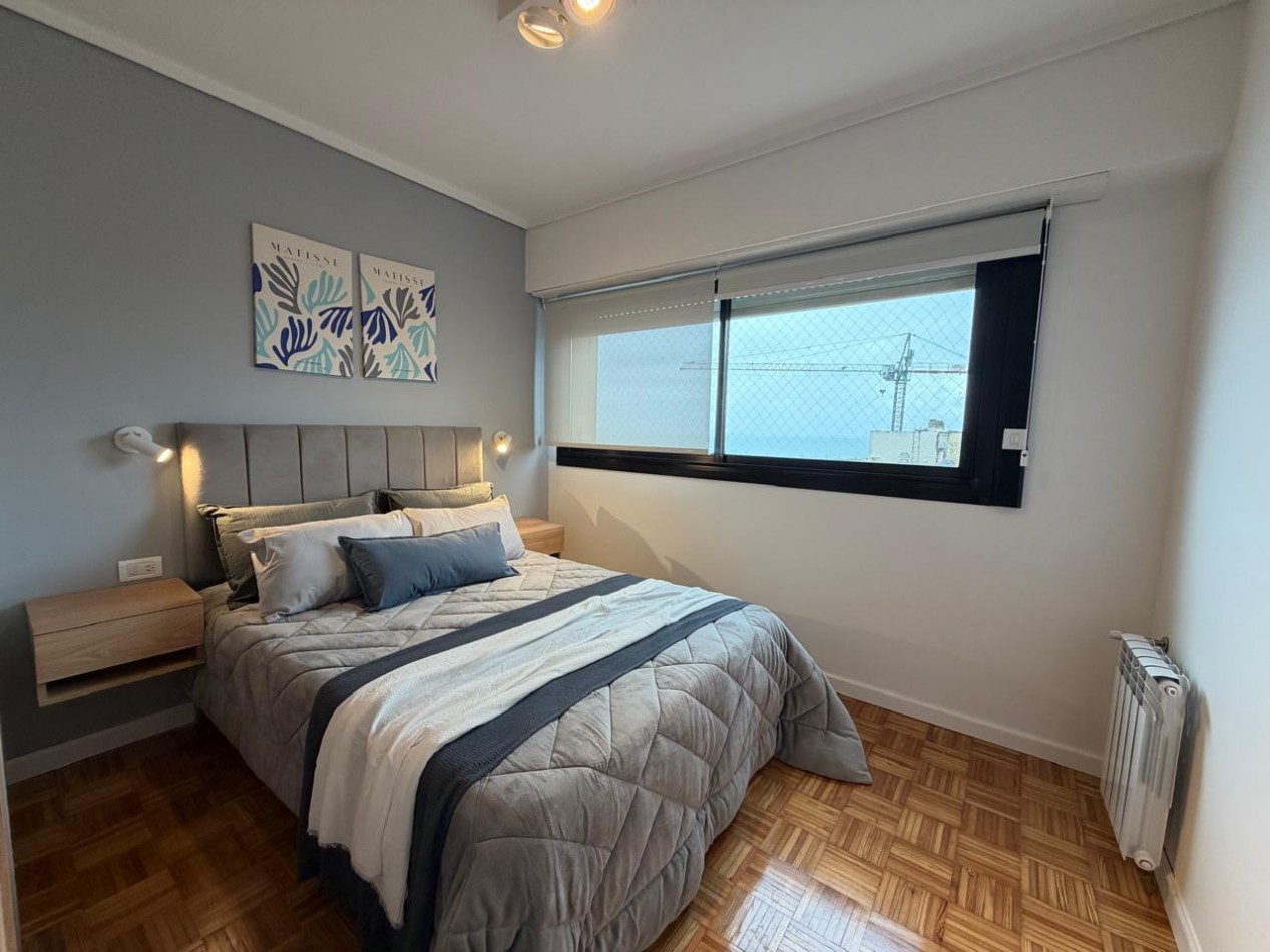 DEPARTAMENTO 2 AMBIENTES CON VISTA AL MAR Y COCHERA DOBLE 