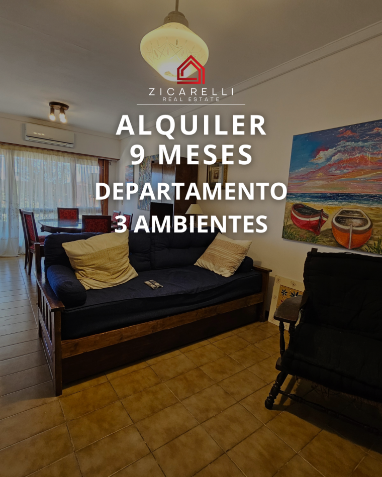 DEPARTAMENTO 3 AMBIENTES AL FRENTE CON COCHERA 