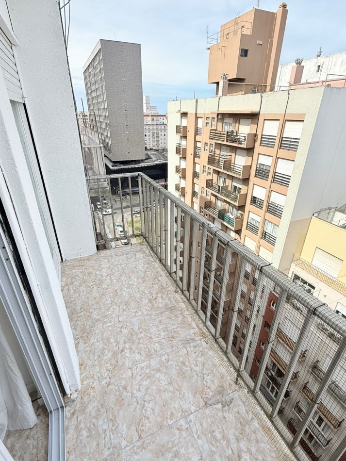1 ambiente dividido al frente con balcon saliente en venta mar del plata
