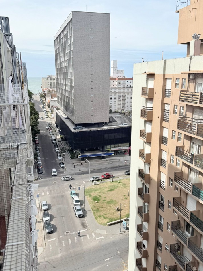 1 ambiente dividido al frente con balcon saliente en venta mar del plata