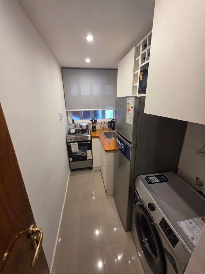 Departamento 1 ambiente con patio en venta 