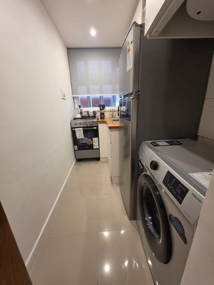 Departamento 1 ambiente con patio en venta 