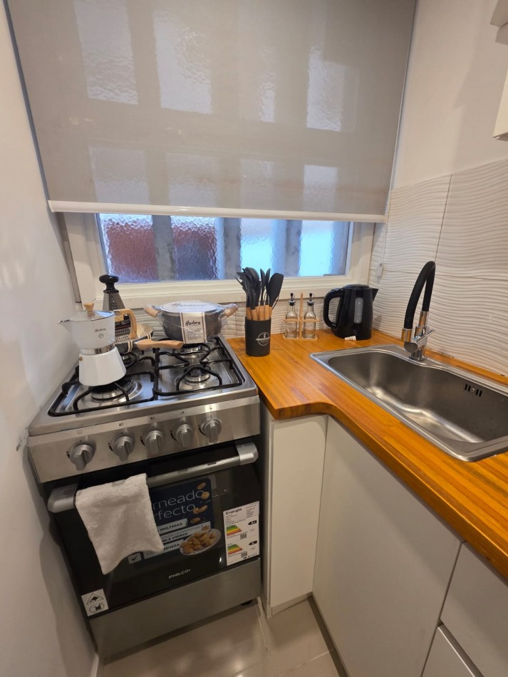 Departamento 1 ambiente con patio en venta 