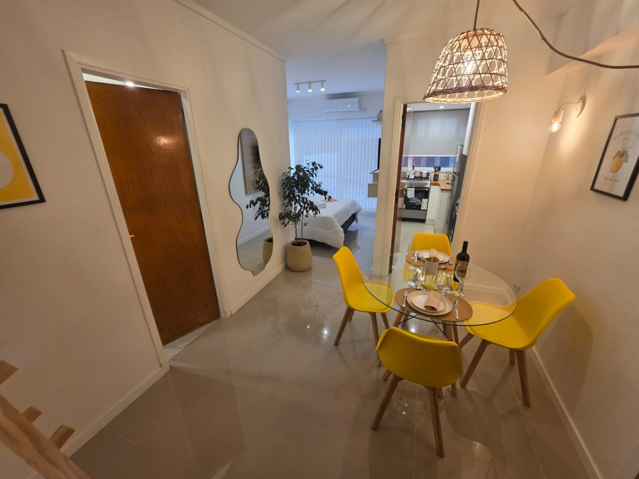 Departamento 1 ambiente con patio en venta 