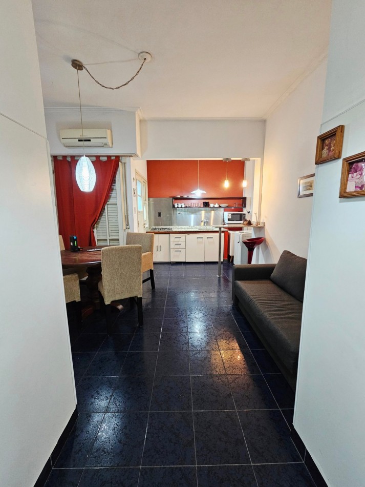 DEPARTAMENTO 2 AMBIENTES CON PATIO FRENTE AL MAR