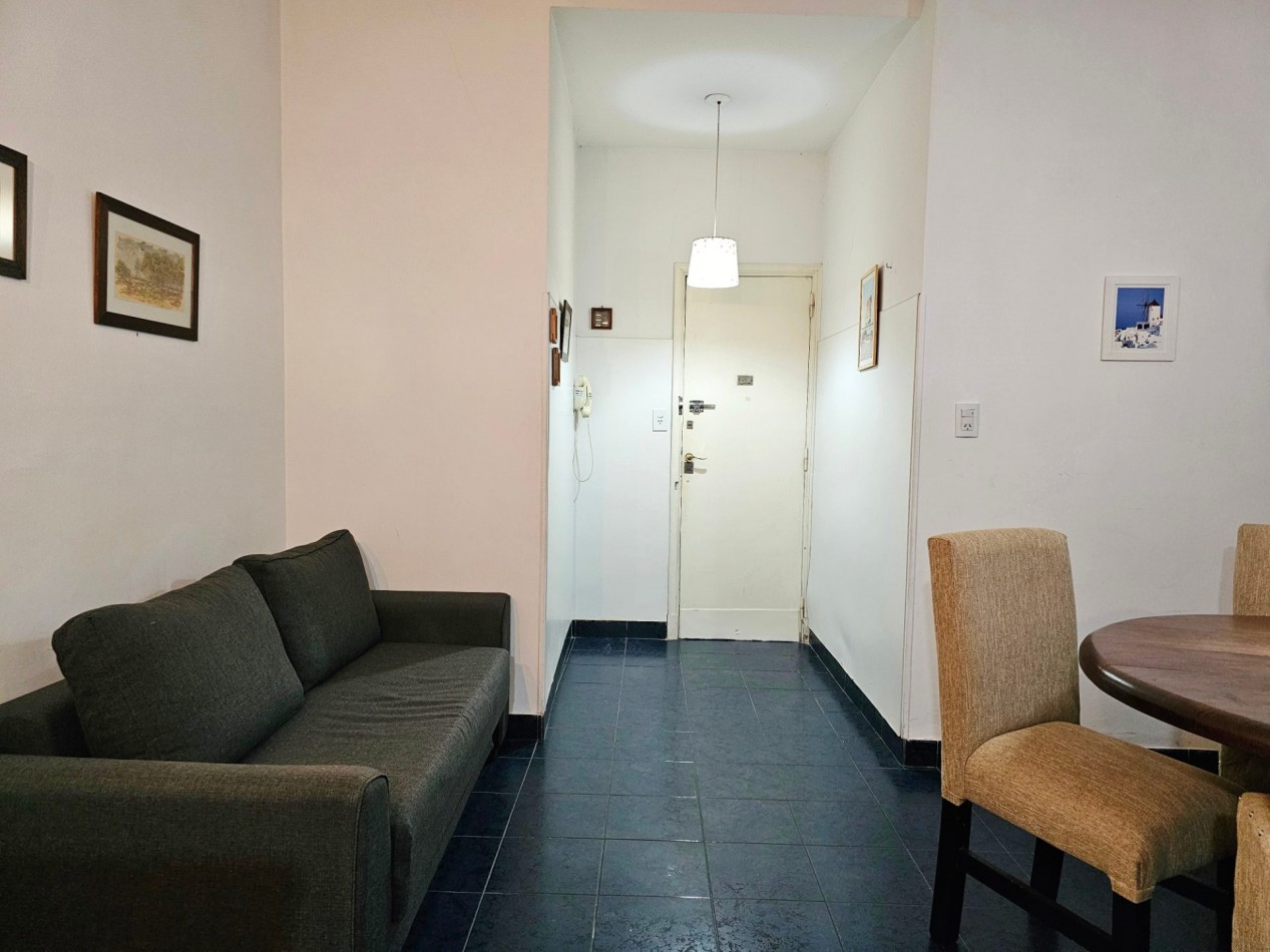 DEPARTAMENTO 2 AMBIENTES CON PATIO FRENTE AL MAR