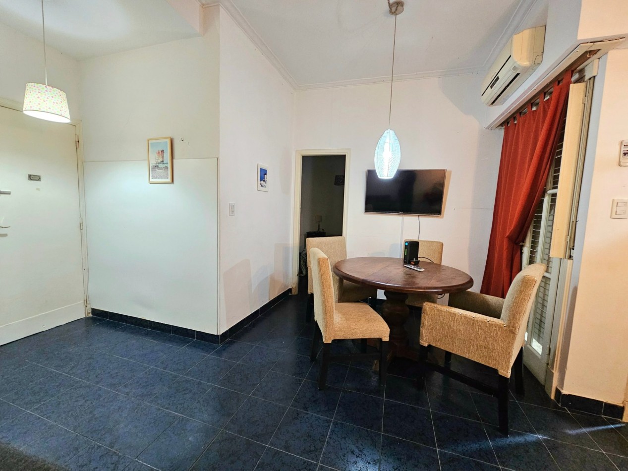 DEPARTAMENTO 2 AMBIENTES CON PATIO FRENTE AL MAR