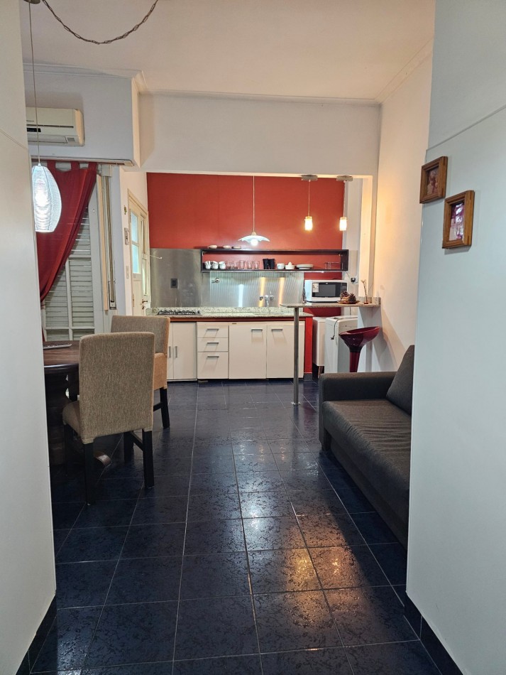 DEPARTAMENTO 2 AMBIENTES CON PATIO FRENTE AL MAR